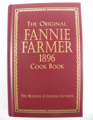 Original Fannie Farmer 1896 Cook Book (Commemorative Edition 1996) Gilt Pages-image