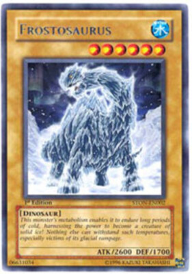 Frostosaurus - STON-EN002 - Rare - Unlimited Edition NM YuGiOh!  Booster Set Car-image