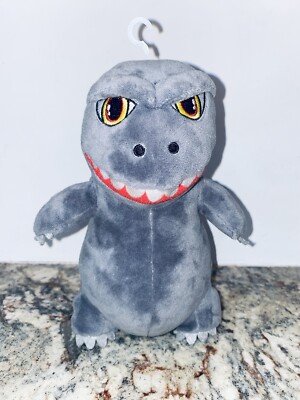 Kidrobot Phunny Godzilla Gojira 9” Plush Toy Grey Black Stuffed Animal Figurine-image