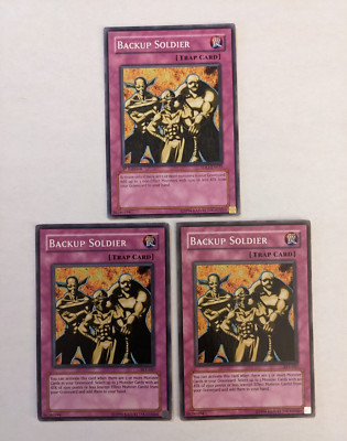 Backup Soldier Card x3 YUGIOH 5DS1-EN035 36280194 1st Ed x1 SYE-047 36280194 x2-image
