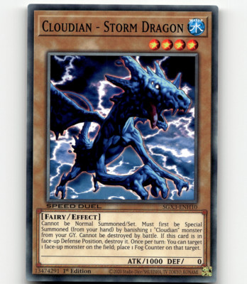 Yugioh Cloudian - Storm Dragon Speed Duel GX: Duelists of Shadows-image