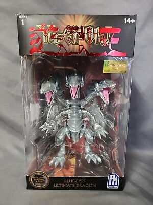 E1 Phatmojo Action Figure LE Yu-Gi-Oh! Exclusive Card Blue Eyes Ultimate Dragon-image