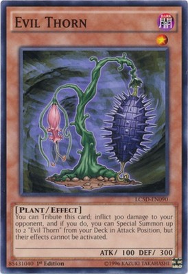 Evil Thorn - LC5D-EN090 - Common - 1st Edition - Moderately Played-image