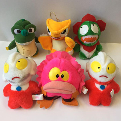 90 Ultraman Godzilla Plush Toy Set Of 6-image