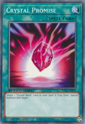 Crystal Promise - SGX1-ENF13 - Common - 1st Edition NM YuGiOh!  Speed Duel GX: D-image