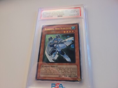 PSA 10 Gem - Elemental Hero Bubbleman CRV-EN014 1st Edition Ultimate Rare YuGiOh-image