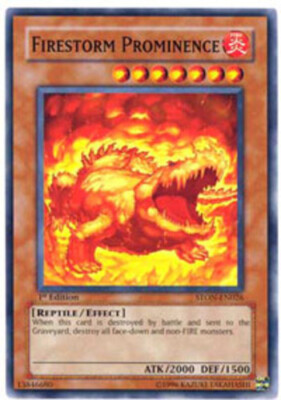 Firestorm Prominence - STON-EN026 - Common - 1st Edition NM YuGiOh!  Booster Set-image