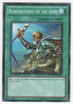 Reinforcement of the Army - 5DS3-EN022 - Common - 1st Edition LP YuGiOh!  Starte-image
