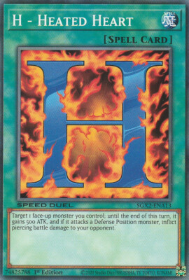 YUGIOH CARD H - HEATED HEART SGX2-ENA13 1ST EDITION COMMUN-image