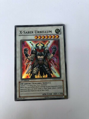 X-Saber Urbellum Yu-Gi-Oh Card 1st Edition 5DS2-EN043 Near Mint Condition-image