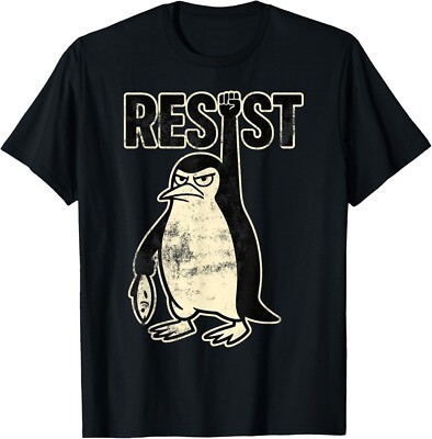 Funny Penguin Resist Protest Against Tariffs T-Shirt-image