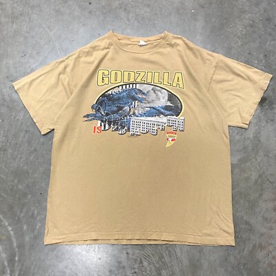 VTG 90s Godzilla is Destruction Official Licensed Movie Promo T Shirt Cronies-image