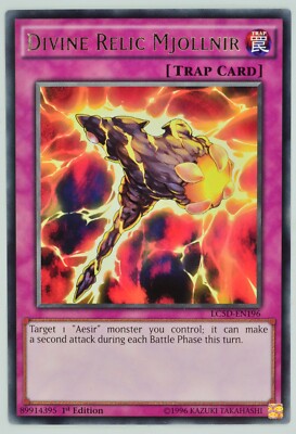 Yugioh Divine Relic Mjollnir LC5D-EN196 Rare 1st Edition-image