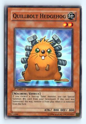 Yu-Gi-Oh Quillbolt Hedgehog #5DS2-EN013 5D's Starter Deck 2009 tcg LP-image