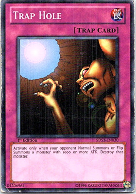 Trap Hole 5DS3-EN030 Yu-Gi-Oh! Heavy Play 1st Edition-image