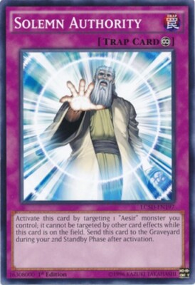 Solemn Authority - LC5D-EN197 - Common - 1st Edition NM YuGiOh!  Legendary Colle-image