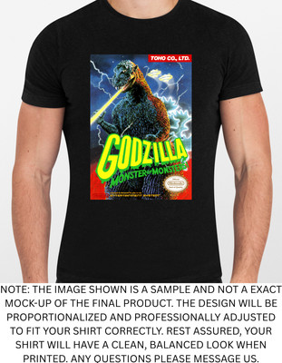 Godzilla Nes Graphic T Shirt Men or Women NEW-image
