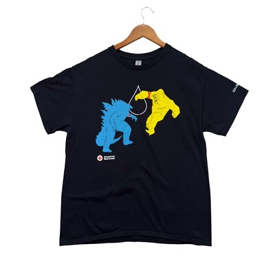 American Red Cross Godzilla x Kong New Empire Give Blood Nurse Indie T-Shirt L-image