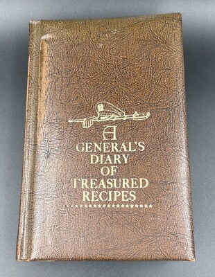 A General's Diary of Treasured Recipes by Frank Dorn 'Leather Hardcover' 1953-image