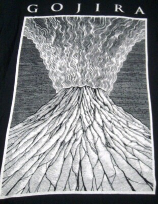 Gojira - Erupting Volcano - Magma T-Shirt - Ladies Small/Med - No Tag-image