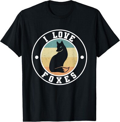 I Love Foxes Wildlife Animal Women Fox T-Shirt-image