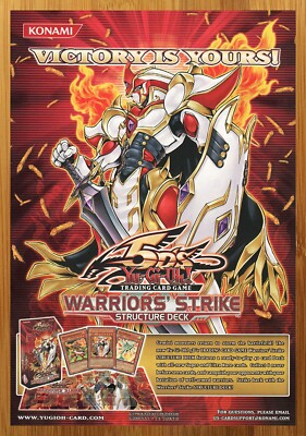 2008 Yu-Gi-Oh! 5D's Warriors' Strike TCG Trading Cards Print Ad/Poster Game Art-image