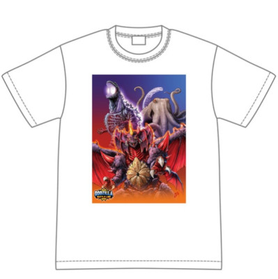 Godzilla Battle Line 1st Anniversary Illustration T-shirt TOHO Godzilla Store JP-image