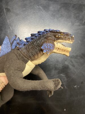 VTG 1998 Toho Equity Toys Godzilla Movie Poseable Vinyl Head Arms Plush Doll 20”-image