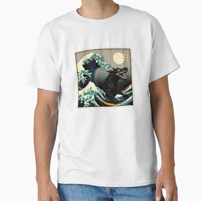 Godzilla (Gojira) � The Great Wave off Kanaga T-Shirt Made in US/AUS Size S-2XL-image