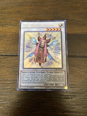 T.G. Wonder Magician LC5D-EN213 Secret Rare 1st Edition-image