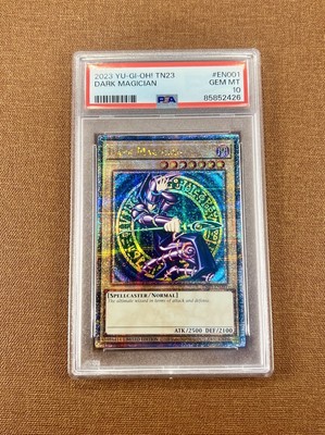 PSA 10 YUGIOH! 2023 Dark Magician TN23-EN001 Quarter Century Rare -image