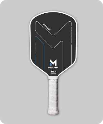 MARK PURE 16MM Raw Carbon Fiber PICKLEBALL PADDLE USA Polymer Honeycomb Core-image