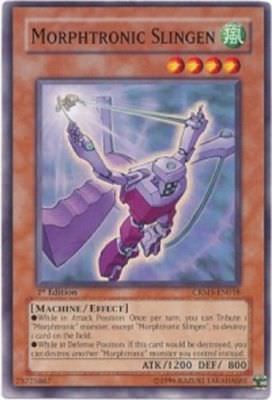 CRMS EN018 1ST ED 3X MORPHTRONIC SLINGEN COMMON CARDS-image