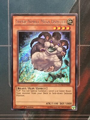 yugioh super-nimble mega hamster 1st ed secret rare LC5D-EN226 NM -image