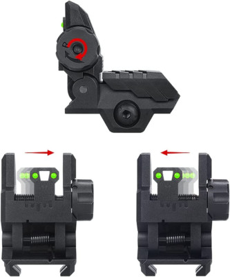 Fiber Optic Sights,with Green and Red Full Fiber Optics Dots Polymer Fiber Op...-image