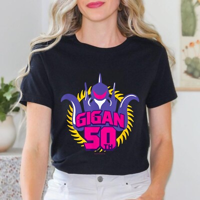 Godzilla Gigan 50th Anniversary Pink Line Art Unisex T-Shirt-image