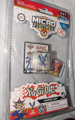 YuGiOh World's Smallest Harpie Lady Micro Figure W/ Bonus Micro Card Sticker NEW-image