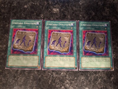 3X Unstable Evolution 5DS2-EN030 - Yugioh Yu Gi Oh! 3 Playset 1st Edition-image