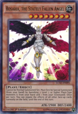 Yugioh! LP Rosaria, the Stately Fallen Angel - LC5D-EN095 - Ultra Rare - 1st Edi-image