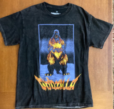 Godzilla Toho Double-Sided Black T Shirt size M NWOT-image