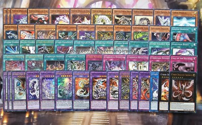 Yugioh Zane Truesdale Cyber Dragon Deck 55 Cards Cyberdark Infinity End Anime GX-image