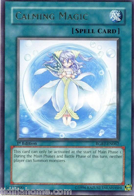 RGBT EN062 1ST ED 3X CALMING MAGIC RARE CARDS-image