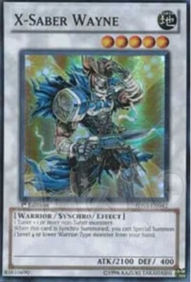 Yugioh - X-Saber Wayne - 1st Edition Super Rare MP - Free Holographic Card-image