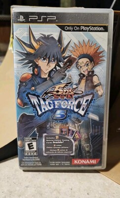 Yu-Gi-Oh 5D's Tag Force 5 (PSP, 2010) NO CARDS JUST Manual & UMD Tested WORKS -image