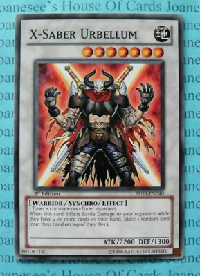 X-Saber Urbellum 5DS3-EN040 Yu-Gi-Oh Card 1st Edition New-image