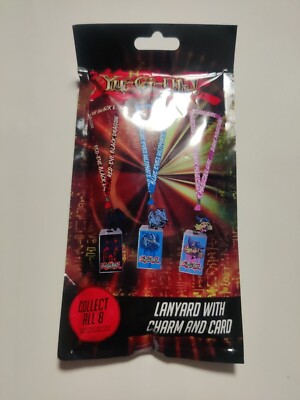 Yu-Gi-Oh! Lanyard With Charm & Card BLIND NEW Sealed Ships Free-image