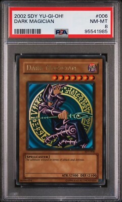 YUGIOH PSA 8 2002 Dark Magician SDY-006 Ultra Rare Unlimited 🪄-image