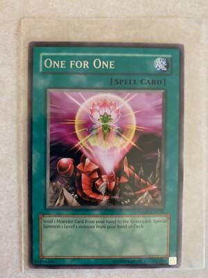1x Yugioh One for One spell card Rare Trading Card-image