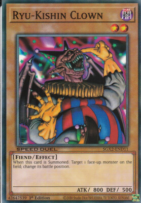 YUGIOH CARD RYU-KISHIN CLOWN SGX2-END11 1ST EDITION COMMUN-image