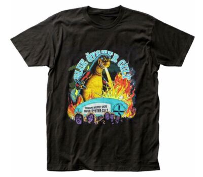 Blue Oyster Cult Godzilla Reaper T-Shirt s-5xl Black Graphic-image